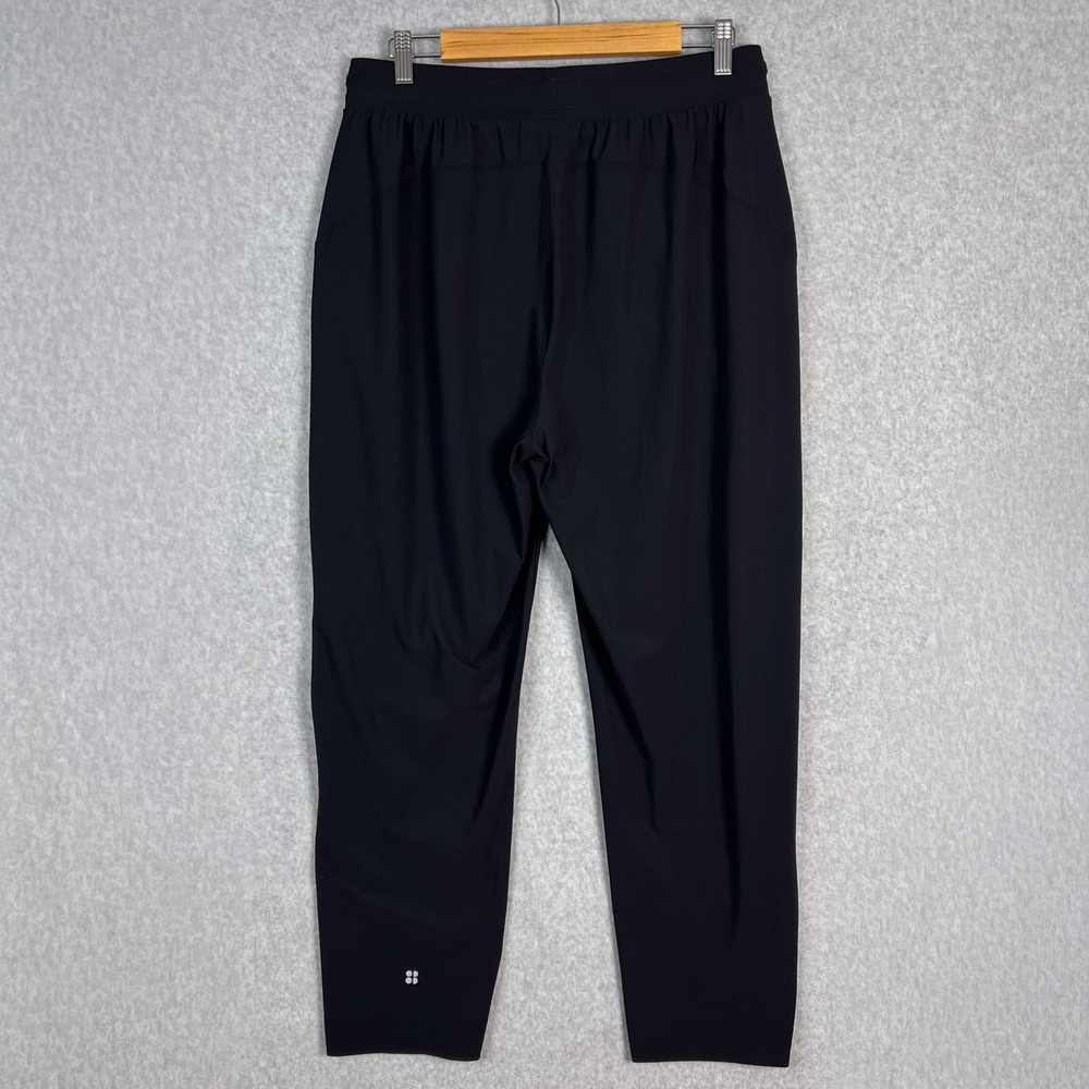 Sweaty Betty Size 12 Black Explorer Pants High Waisted Elastic Waist Pockets - Picture 6 of 15